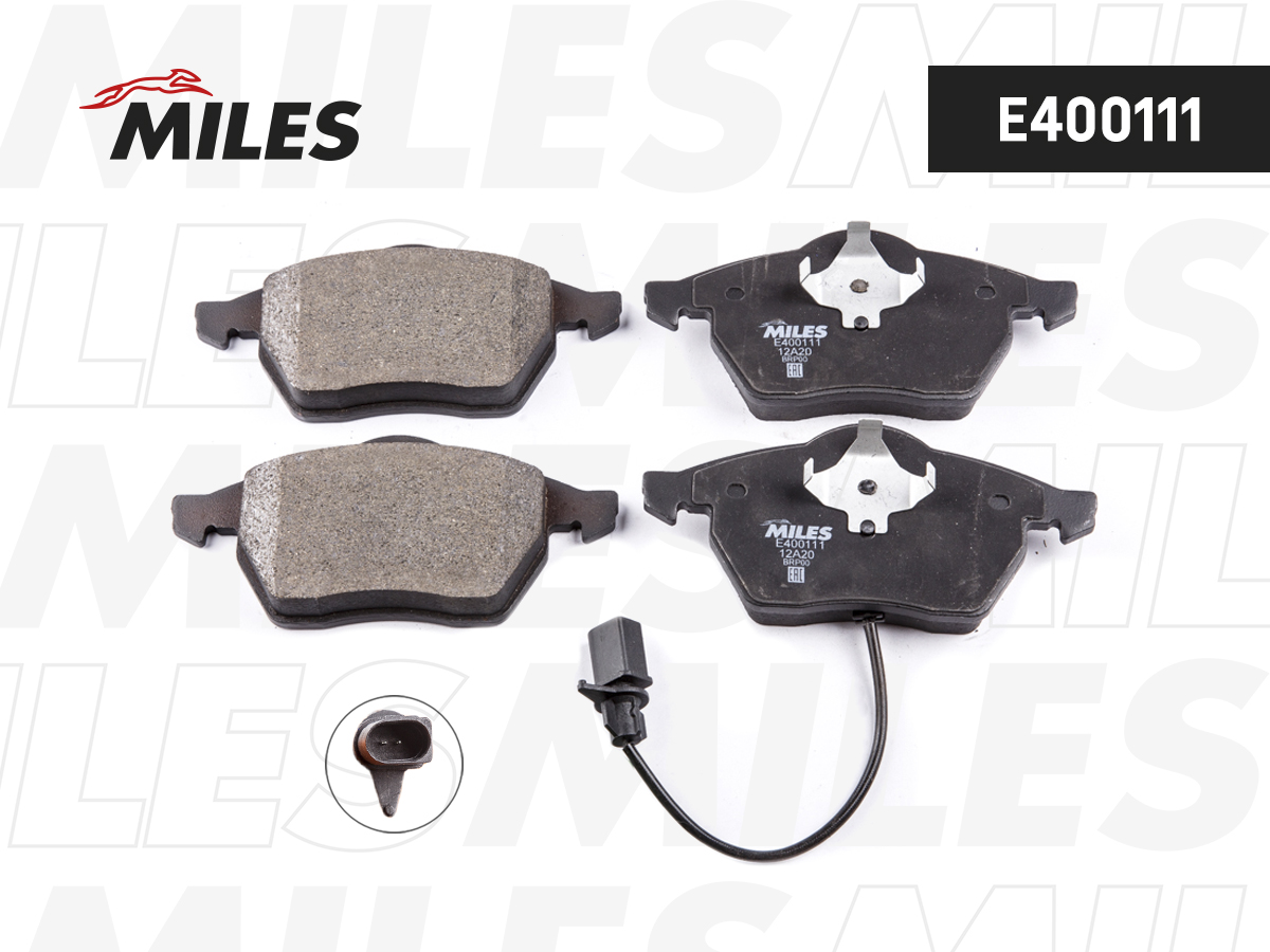 Колодки тормозные MILES Low-metallic FORD GALAXY 95-06/VW SHARAN 95-10 передние