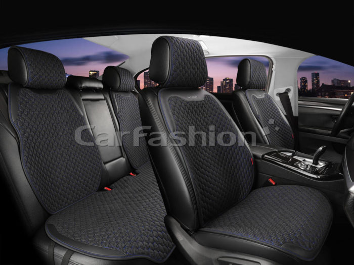 Накидка на сиденье CarFashion TERRA PLUS 2D черный/черный/синий