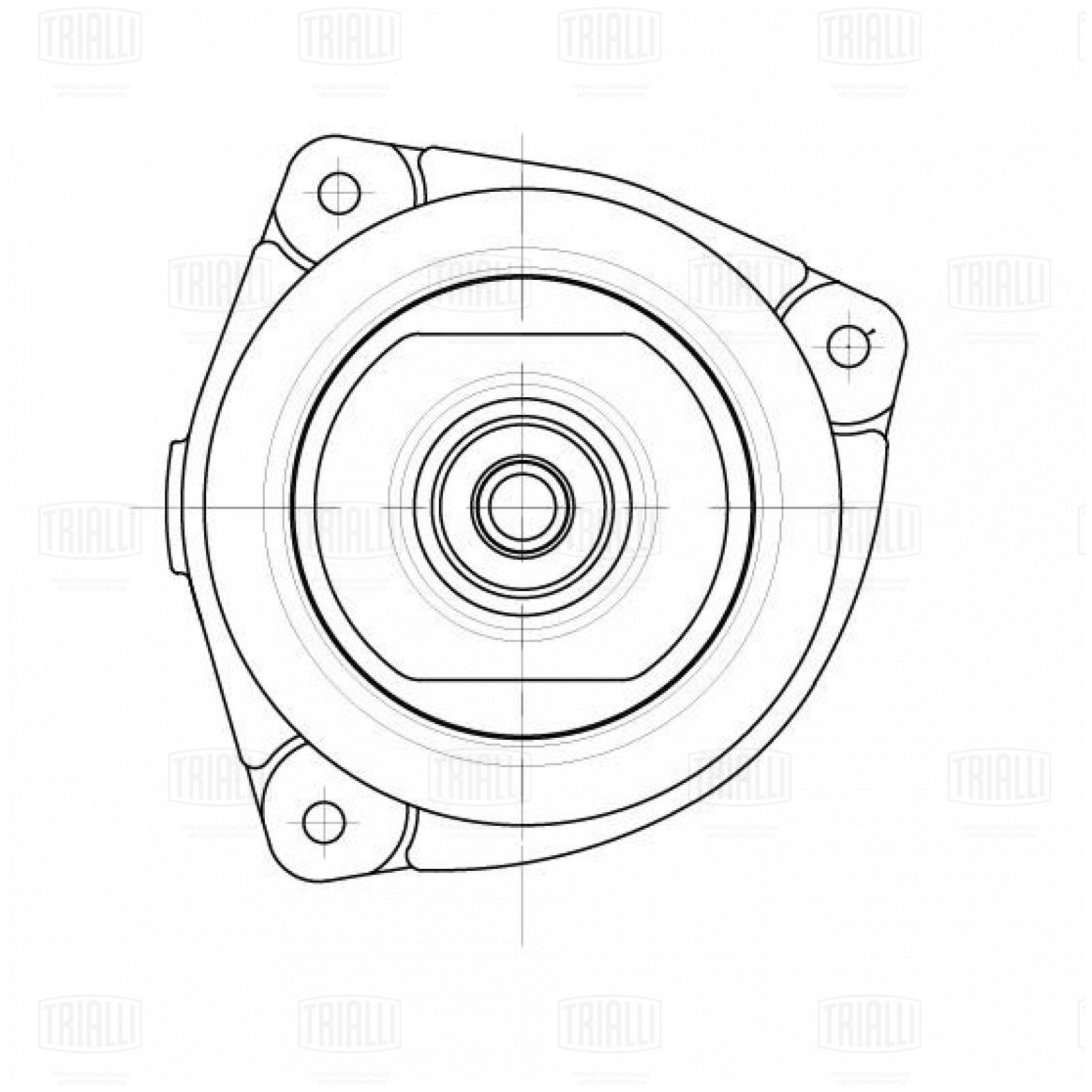 Опора амортизатора Nissan Tiida (C11) 04-, Micra/March 02-, Wingroad 05- переднего Trialli левая