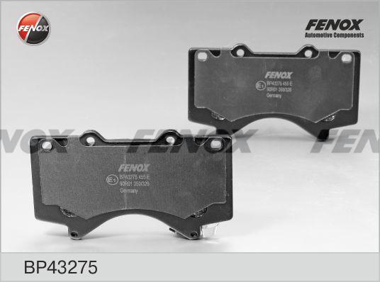 Колодки тормозные Toyota Land Cruiser (J200) 07-; Lexus LX570 07- передние \ FENOX BP43275