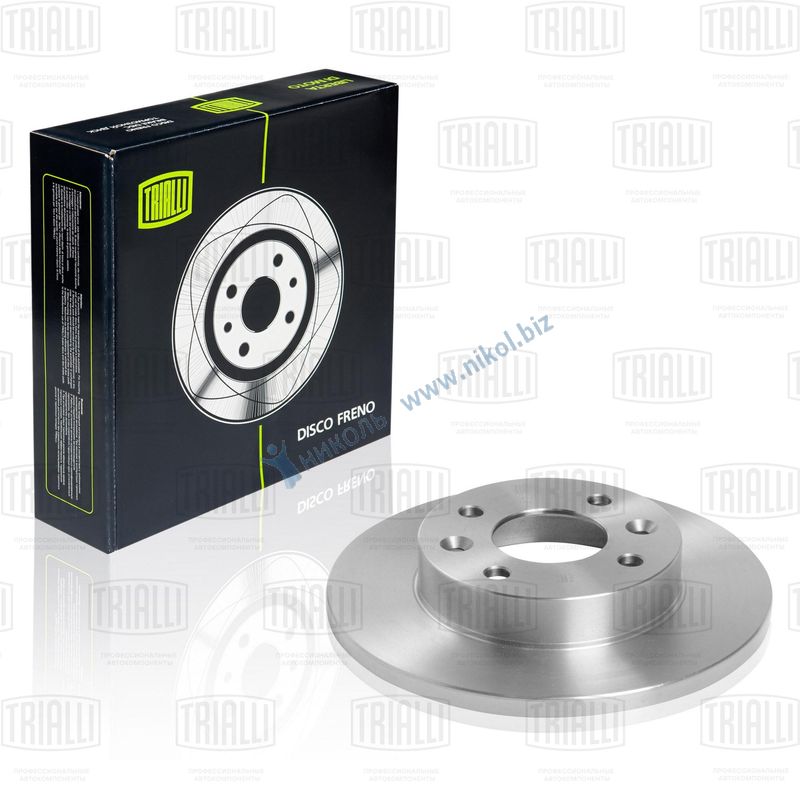 Диск тормозной Renault Logan (04-) без ABS Trialli 6001547684 (2шт)