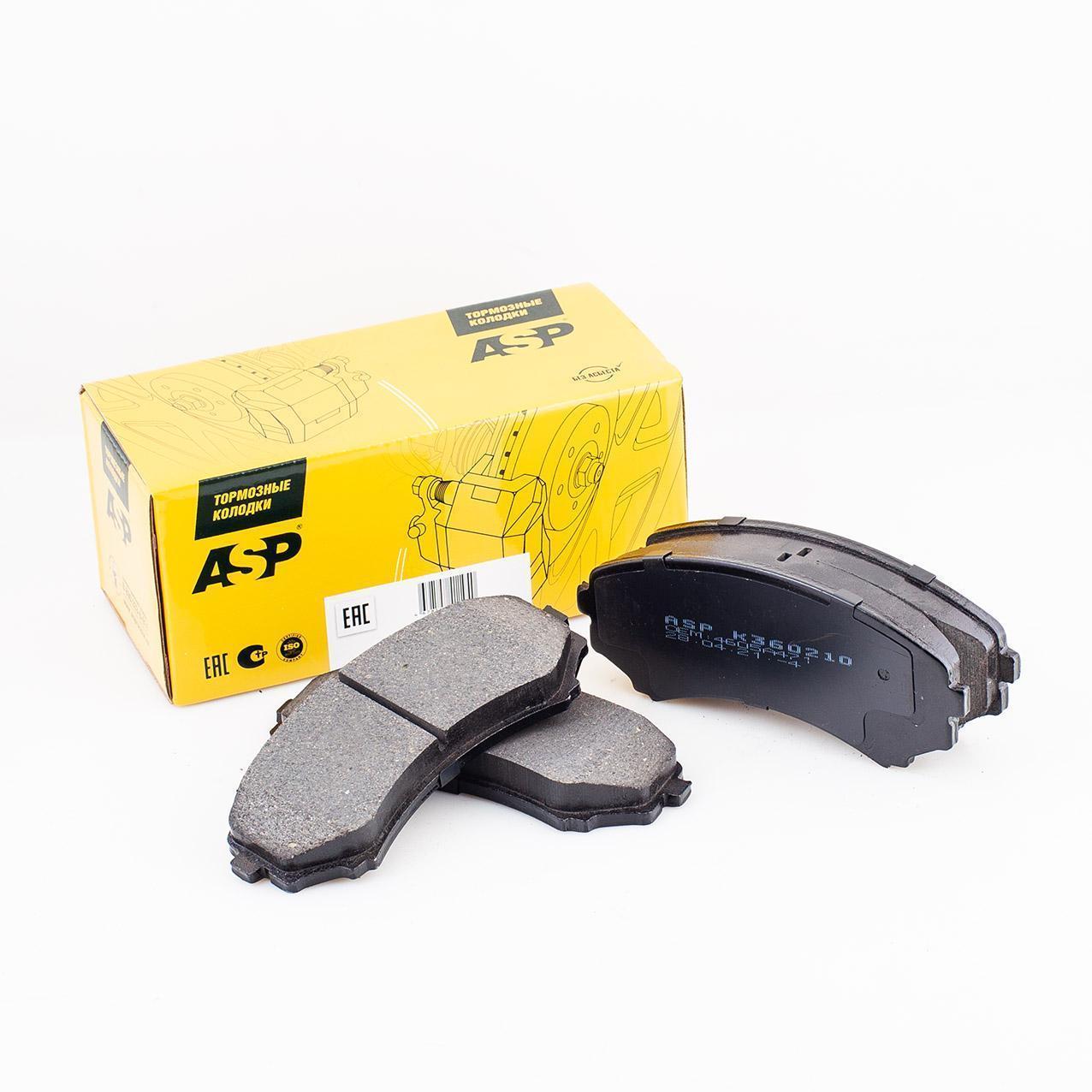 Колодки тормозные Mitsubishi Pajero III 00-, Pajero IV 06- передние ASP Mensan