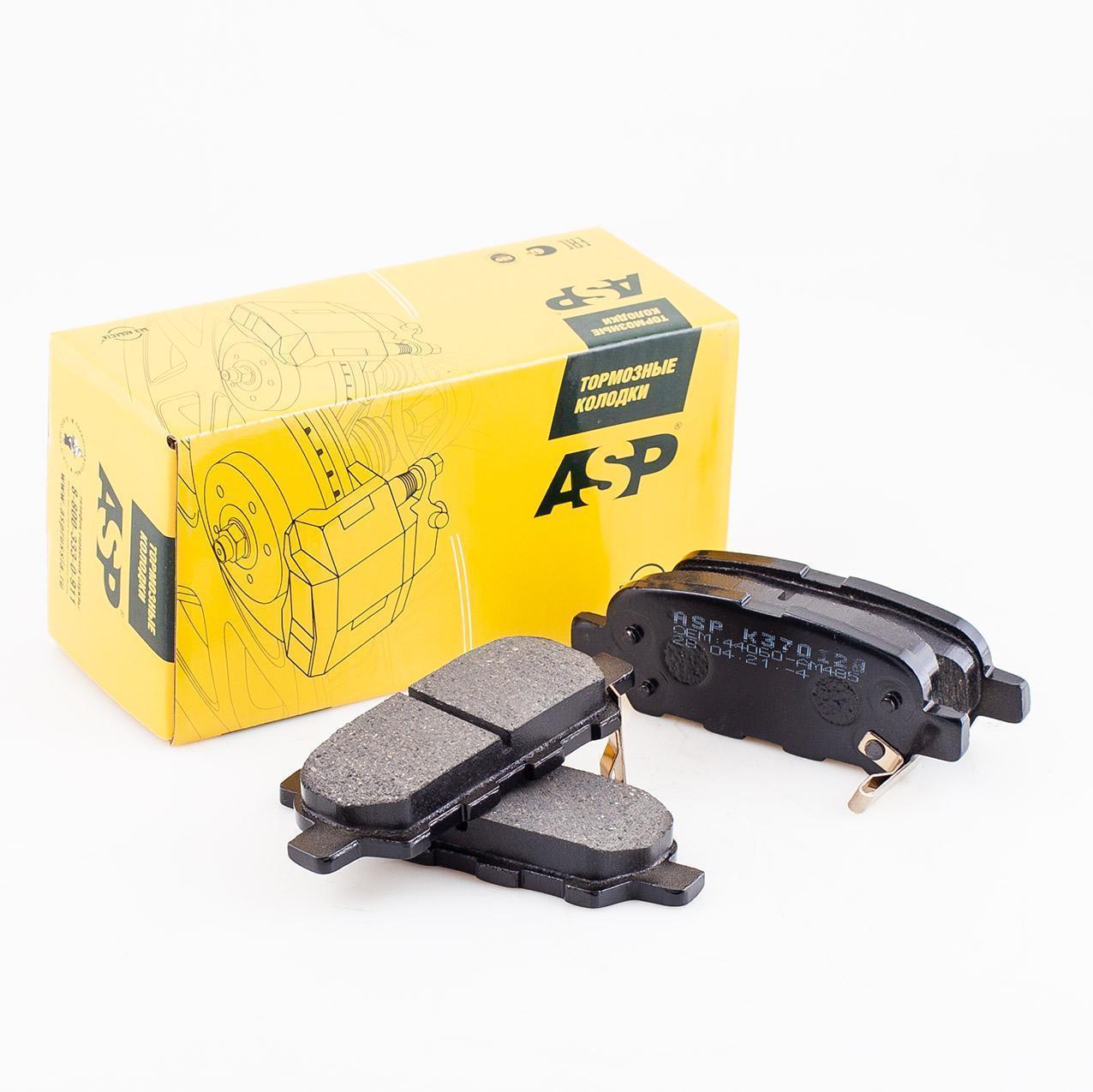 Колодки тормозные Nissan Qashqai, X-Trail 07-; Renault Koleos 08- задние ASP Mensan