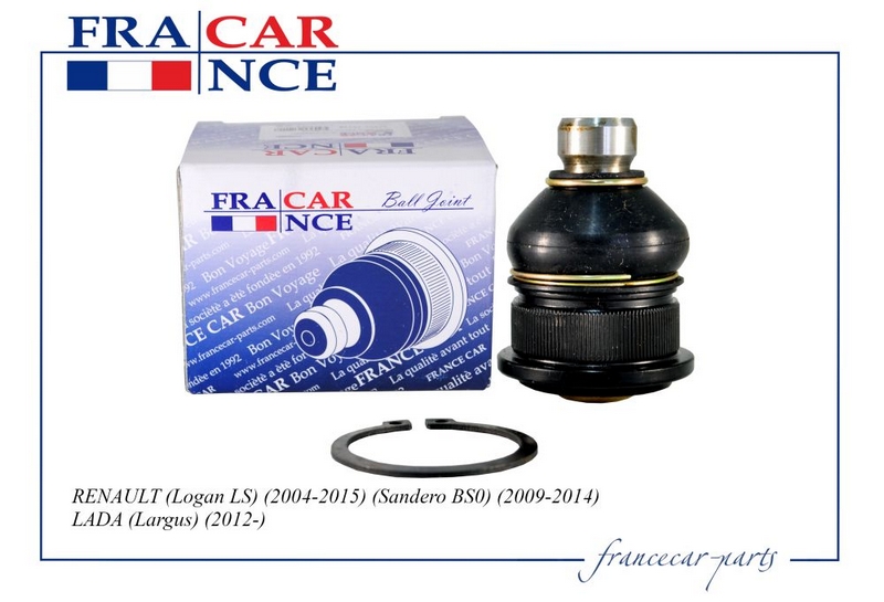 Шаровая опора для а/м Lada Largus 12-14; Renault Logan 04-14, Sandero 09-14 круговая проточка \ FRANCECAR FCR210120