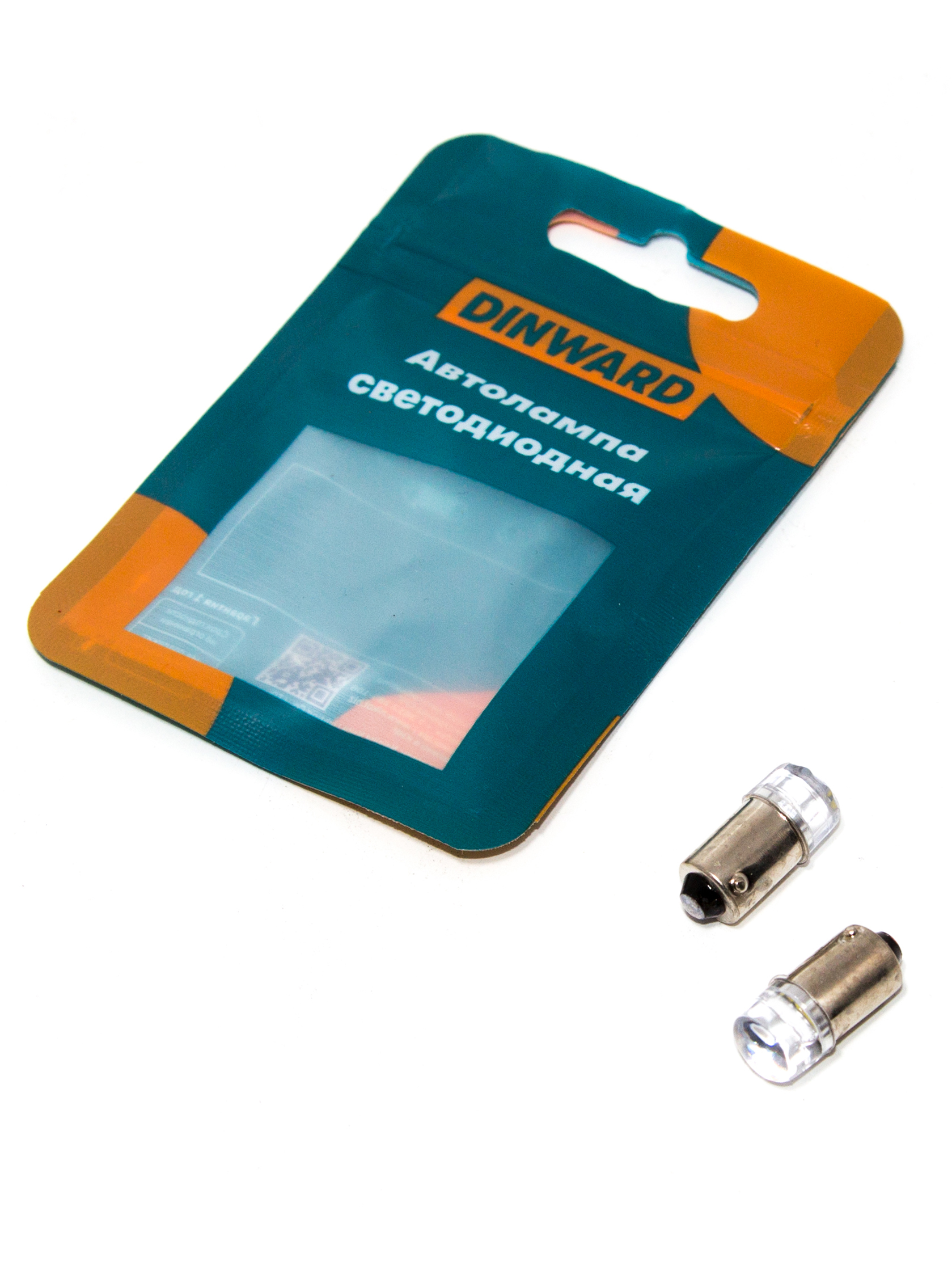 Лампа светодиод 24-32V-4 (габарит) белая 2SMD (2835) 3 СHIP PH CL DINWARD BA9s (к-т=2шт)