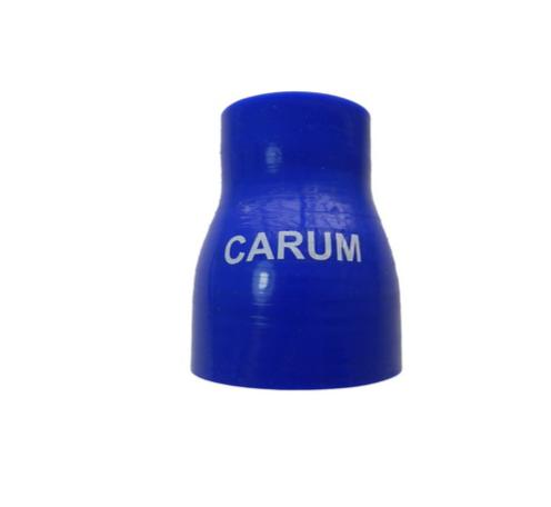 Патрубок силикон прямой с переходом d22/38, L100 мм, 3 нити, стенка 4 мм CARUM