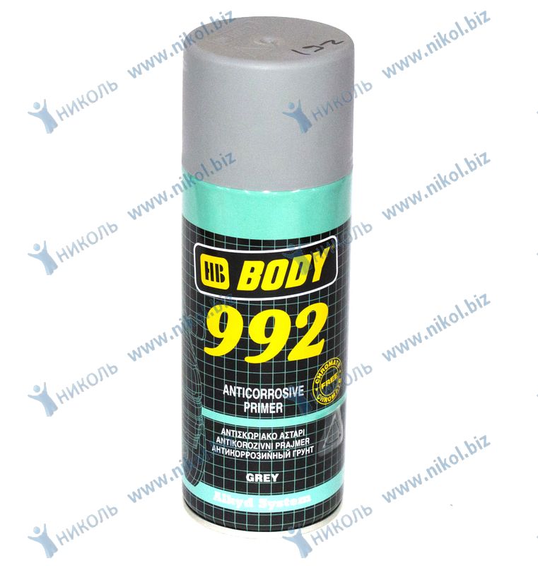Грунт аэроз универс серый BODY 992 (0,4л)