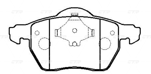 Колодки тормозные VOLVO 850 1993-1997, C70 1997-2005, S70 1996-2000,- V70 1996-2001 пер. \ GK1236 (CKVW-9)