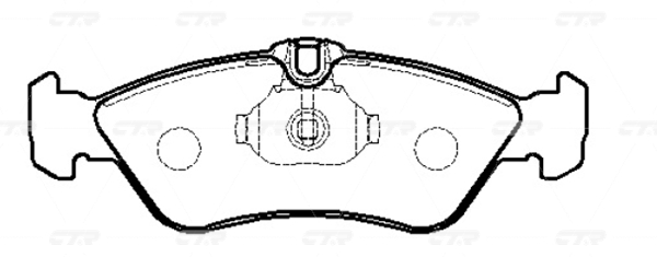 Колодки тормозные Mercedes Sprinter (901-904, 909) 95-, VW LT 28-35 задние \ CTR GK0058 (CKBZ-31)