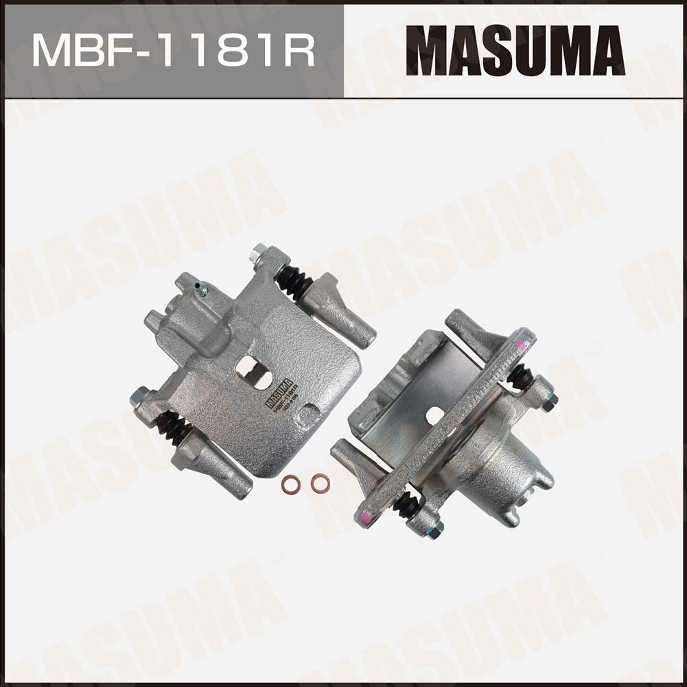Суппорт тормозной Mitsubishi PAJERO 06-18 задний RH со скобой Masuma