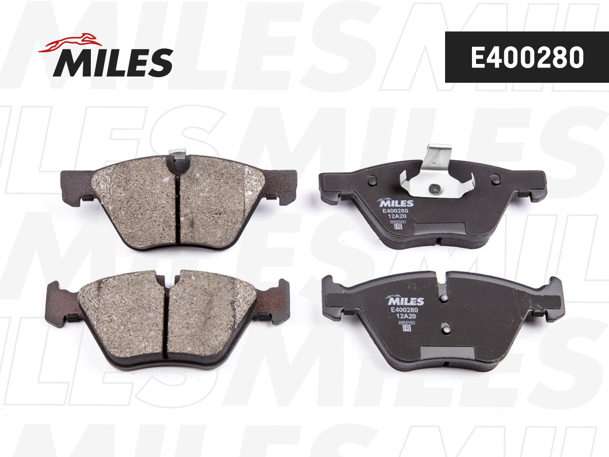 Колодки тормозные BMW E90/E60 1.8-3.0 03- передние Low-metallic Miles