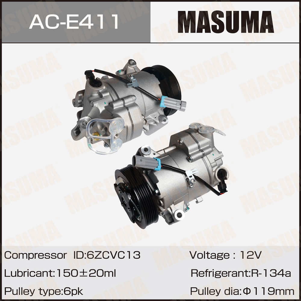 Компрессор кондиционера Opel ASTRA-J, INSIGNIA-A / A16LET, A16XER, B16XER Masuma