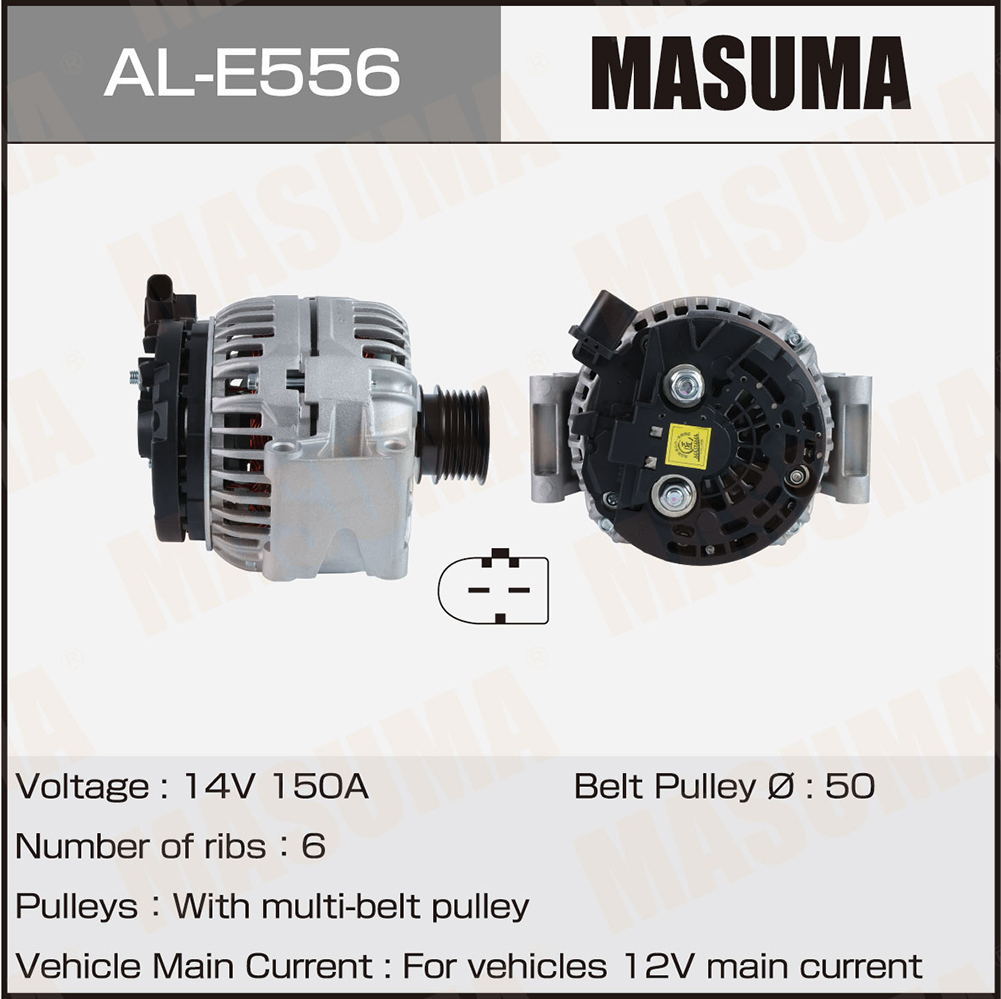 Генератор Mercedes / M 274, OM 651(14V/150A) Masuma 