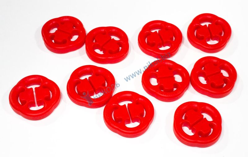 Крепление глушителя 2108 красн PVC (к-т=10шт)