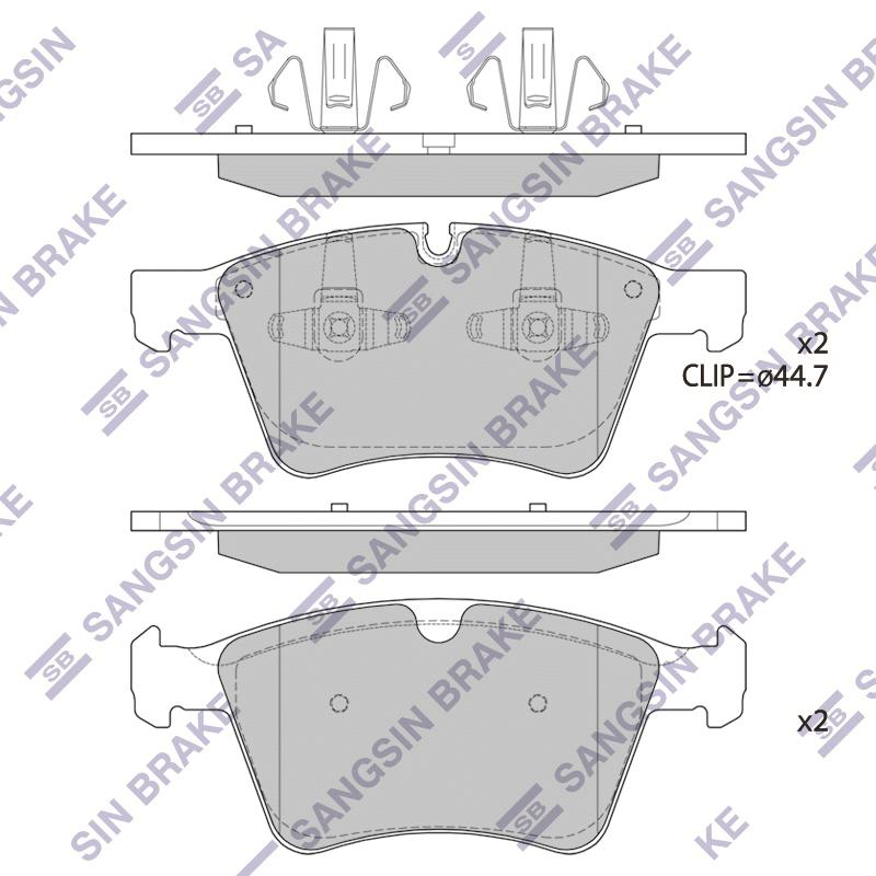 Колодки тормозные MERCEDES GL X164 4.2-5.0/ML W164 /R W241 5.0 пер