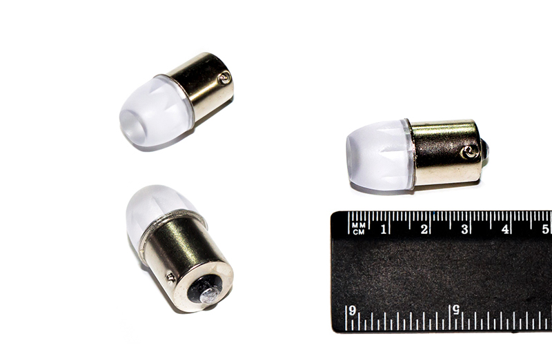 Лампа светодиод 12-21 (стоп, габарит) бел. 3SMD (1156) в колбе BA15s NOVA-PRO/DINWARD (крат_уп_10шт)
