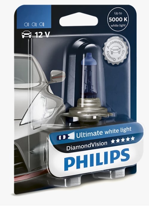 Лампа 12 В H3 55 Вт на п/туманные фары Diamond Vision 5000K блистер Philips