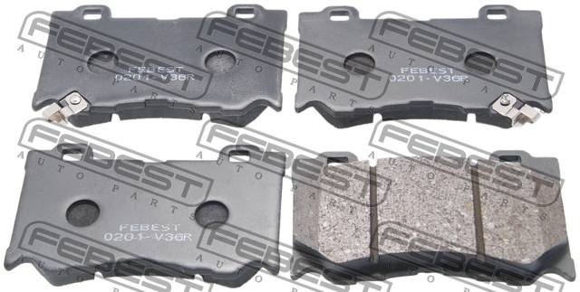 Колодки тормозные Infiniti FX (S51) 08-, Q50 (V37) 13-, QX70 (S51) передние \ FEBEST 0201-V36F