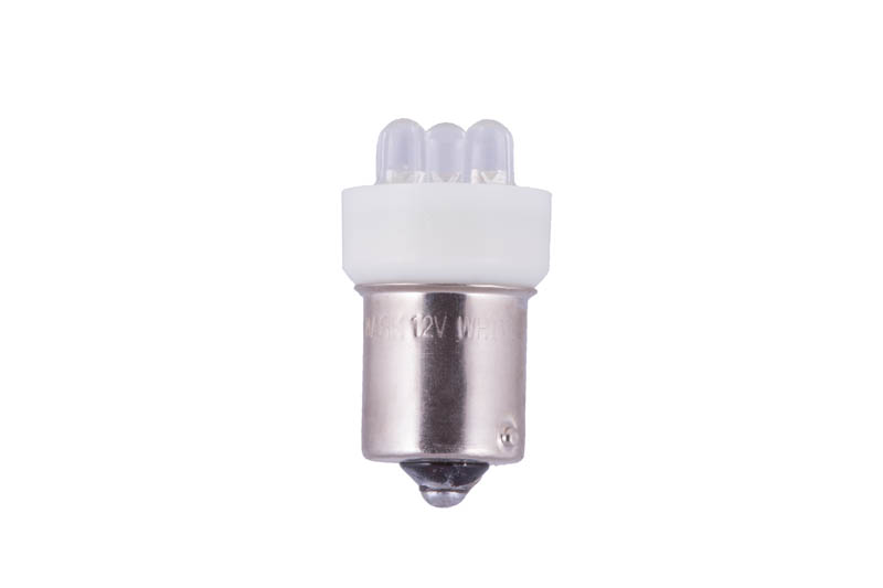 Лампа светодиодная 12V 21W металлический цоколь 1-конт. белый 5 LED (поворот) T15 Маяк