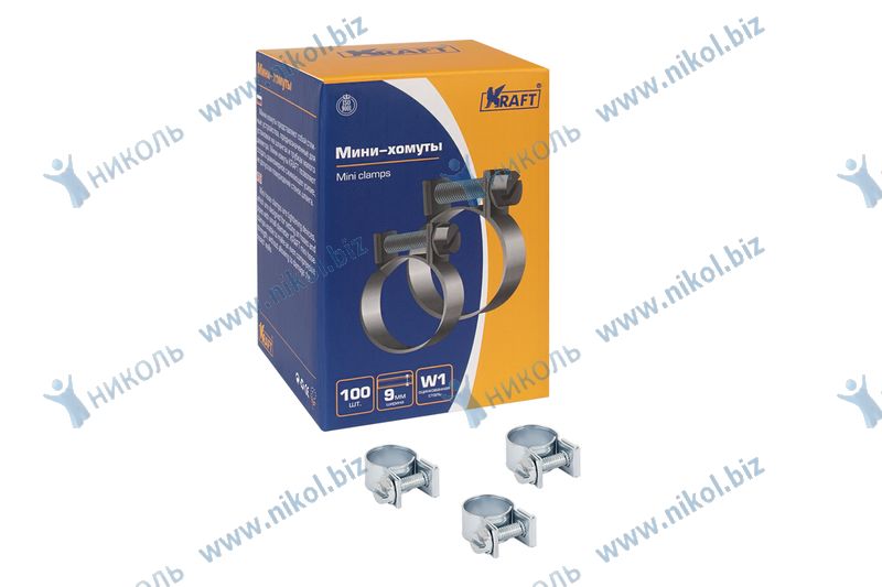Хомут 19-21 мм шарнирный KRAFT (крат_уп_20шт)