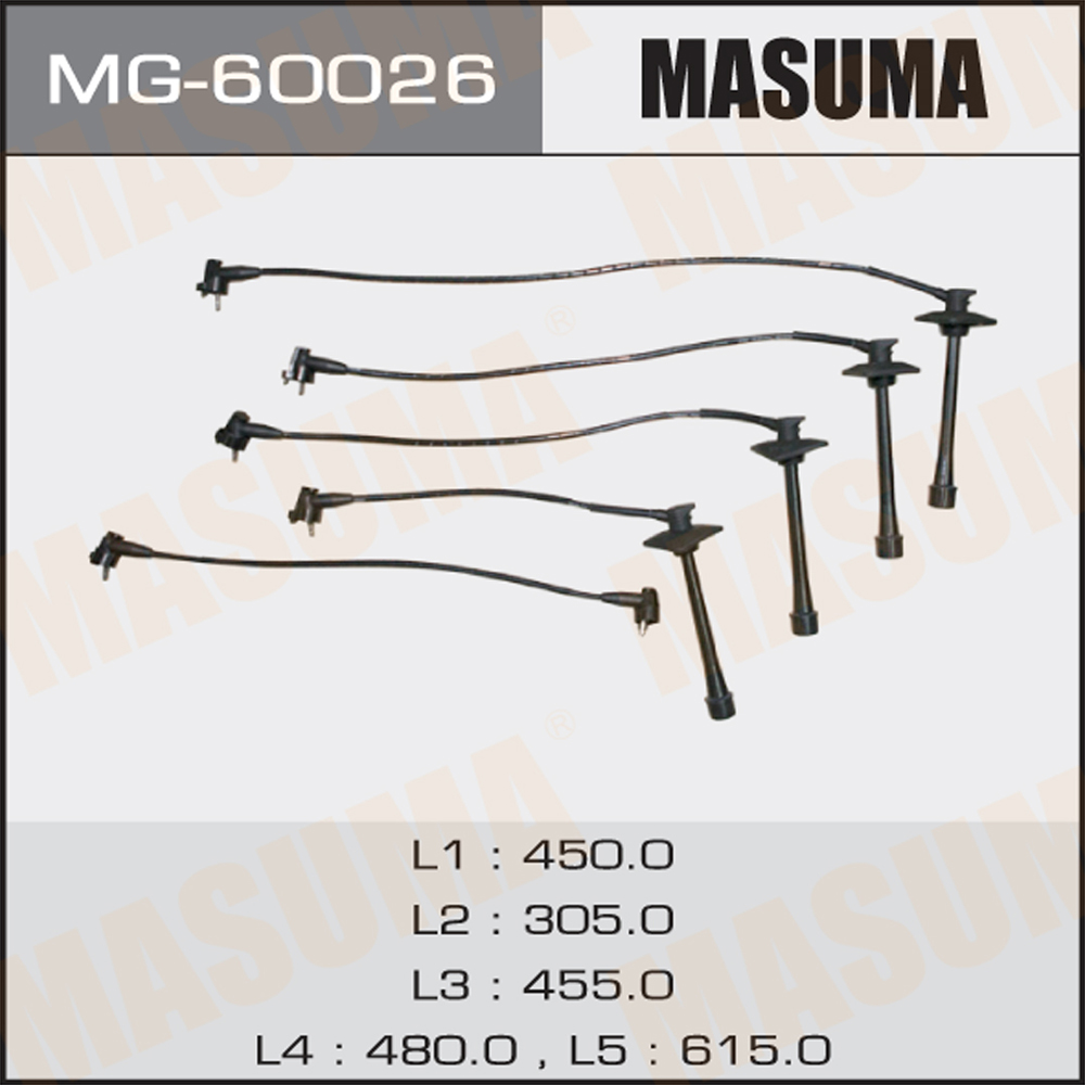 Провода в/в Toyota Carina 93-, Celica 93-, RAV 4 94- (3SFE, 4SFE) MASUMA