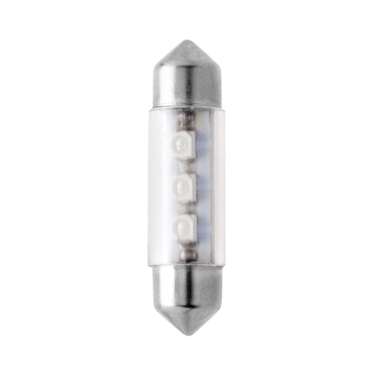 Лампа светодиодная 12V 10W салонный 36 мм синий 3 SMD 10 шт. Маяк
