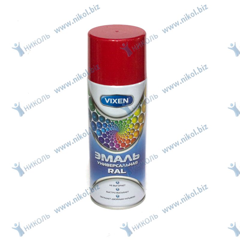 Краска аэроз красная сигнальный (RAL 3001) VIXEN (520мл)