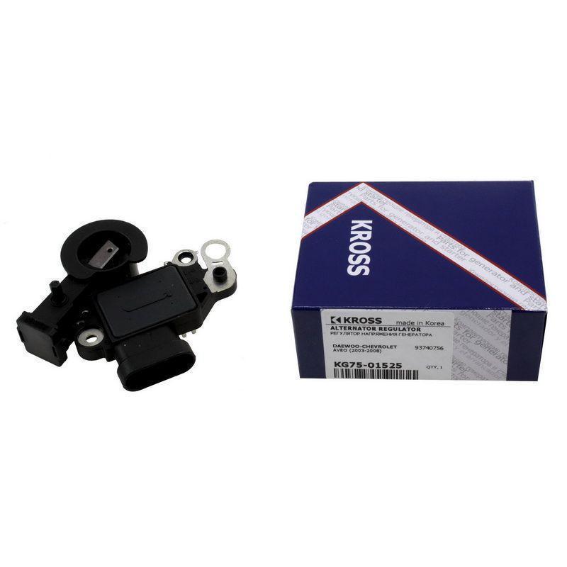 Регулятор напряжения генератора Chevrolet Aveo 02-, Lacetti 04-, Captiva 06- 3PIN KROSS