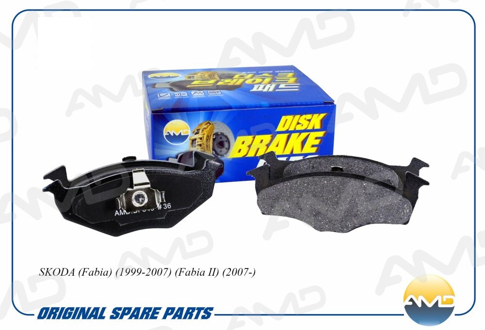 Колодка дискового тормоза 6N0698151C / AMD.BF549 / SKODA (Fabia) (1999-2007) (Fabia II) (2007-)