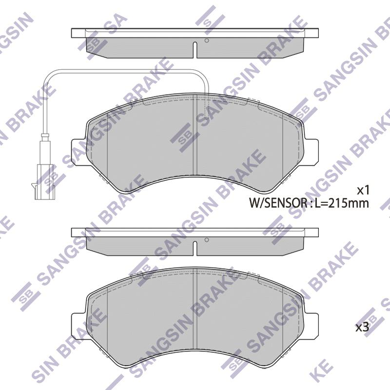Колодки тормозные Citroen Jumper; Fiat Ducato; Peugeot Boxer R16 06- передние 
