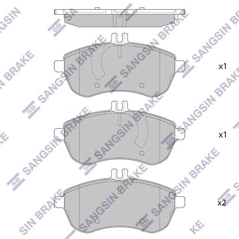 Колодки тормозные MERCEDES W204/W212 передние
