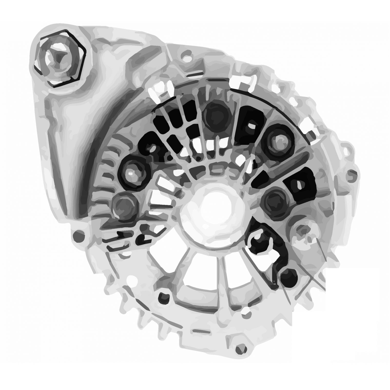 Мост диодный генератора BMW X5 E53 (00-)/X3 E83 (05-) 3.0D (с крышкой) StartVolt