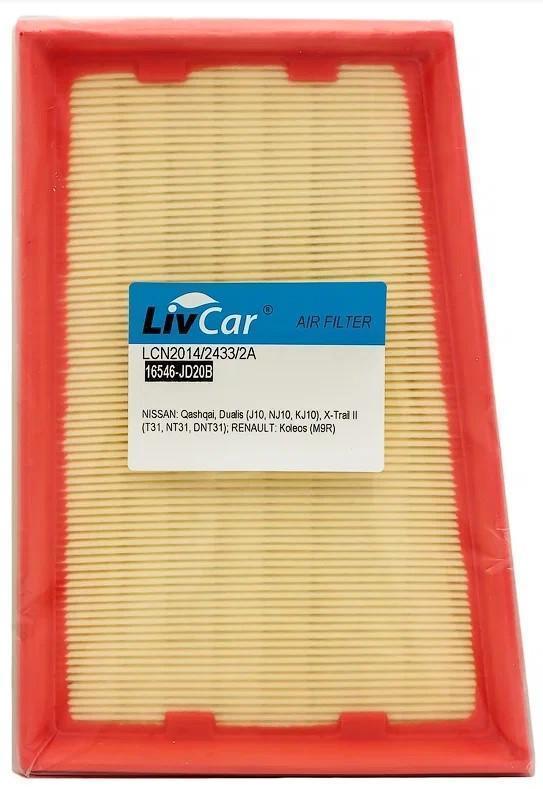 Фильтр воздушный Nissan Qashqai (J10E) 06-, X-Trail (T31) 07-; Renault Koleos 08- LivCar