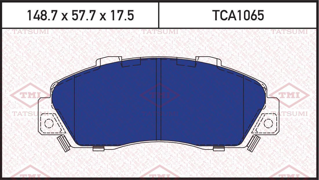 Колодки тормозные TATSUMI HONDA Accord/Legend/Prelude 93->