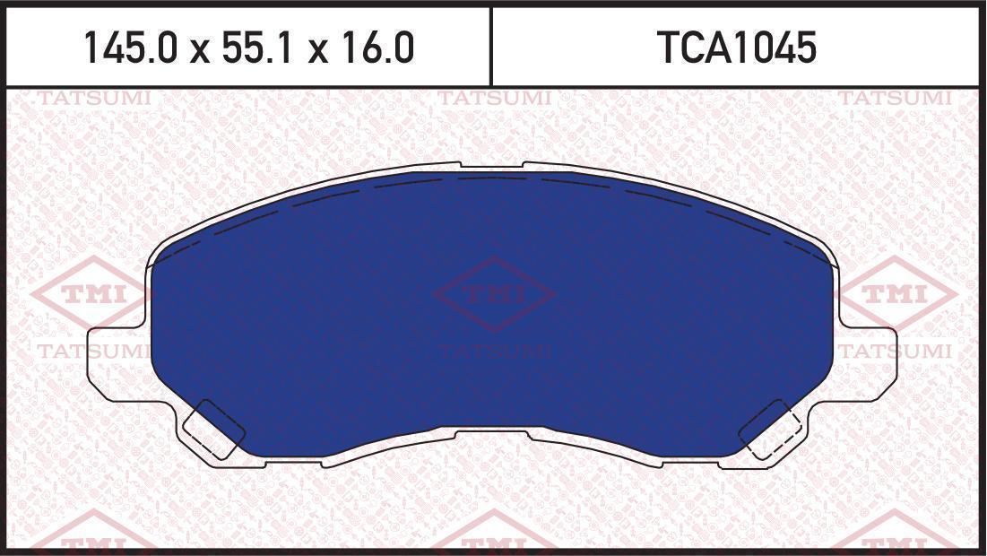 Колодки тормозные TATSUMI MITSUBISHI Airtrek/ASX/Galant/Lancer/Outlander 98->