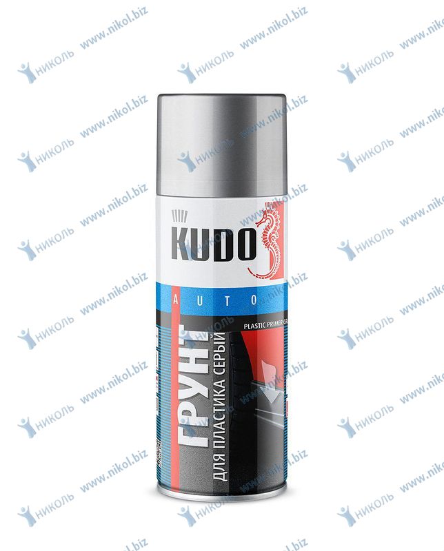Грунт аэроз для пластика серый KUDO (520мл)