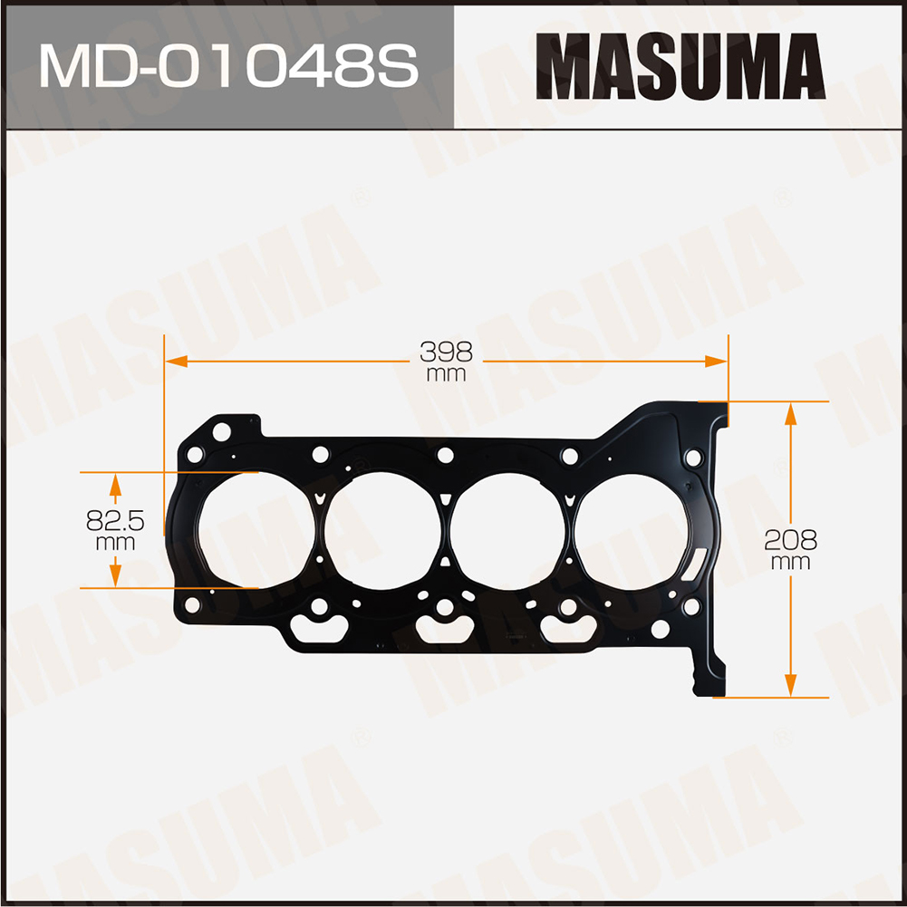 Прокладка ГБЦ Toyota Corolla (E150) 06-, Avensis (T270), RAV 4 08- (1ZRFE,2ZRFE,4ZZFE) толщина 1,5 мм