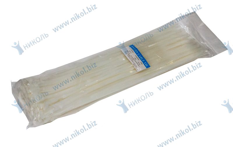 Хомут 4,8х350 пластиковый белый Dinward/Nova-Pro PRO 100шт