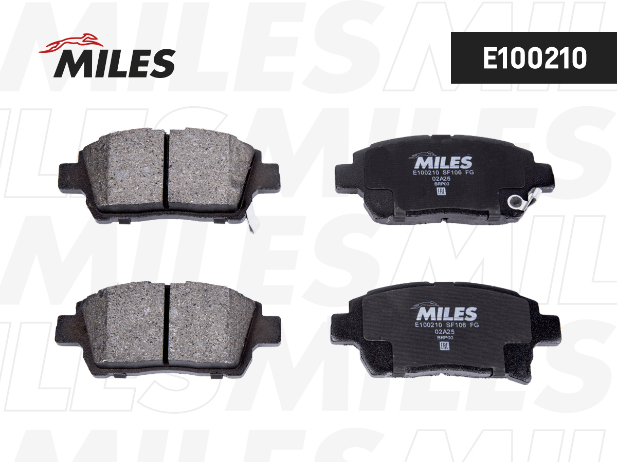 Колодки тормозные MILES =E400210