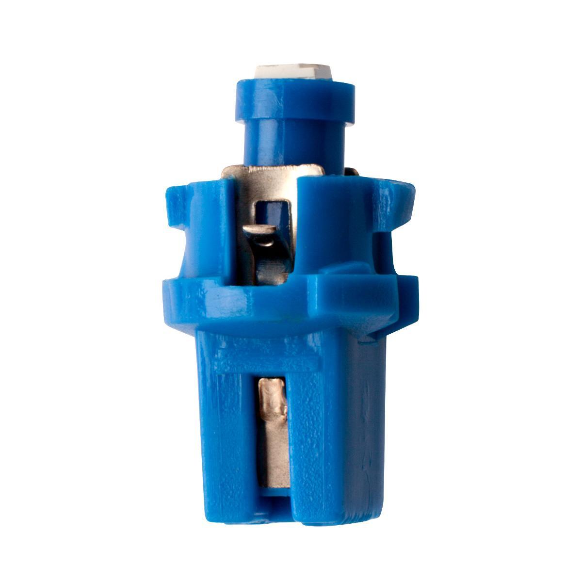 Лампа светодиодная 12V 1,2W с патроном синий 1 SMD (приборная) 10 шт. Маяк