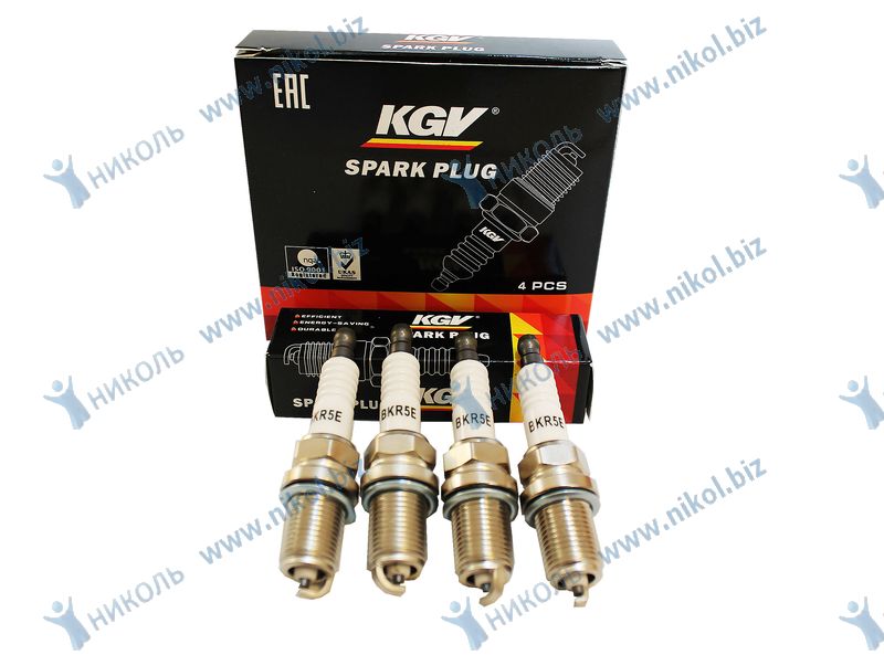 Свеча KGV ГАЗ дв.406,409 (Евро-3,4) BKR5E (к-т=4шт)