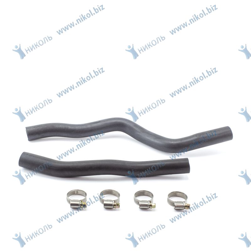 Патрубок печки 2123 (к-т=2шт) ПРАМО с хомутами