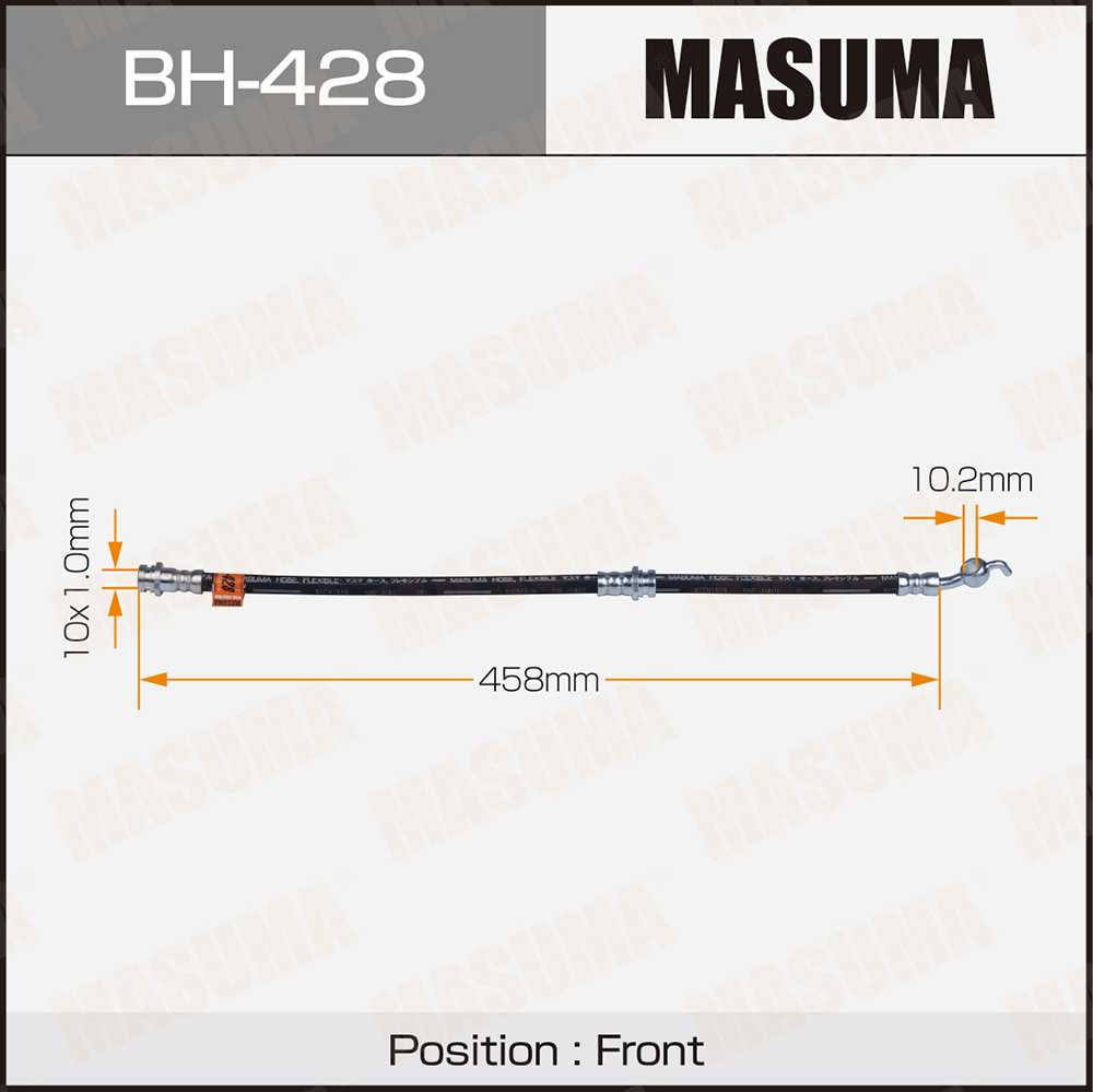 Шланг тормозной Mazda DEMIO / DW# front Masuma