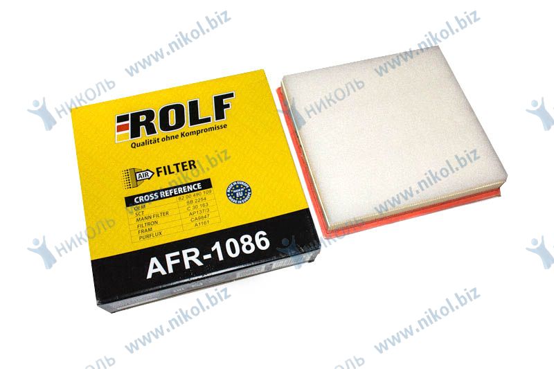 Фильтр возд Renault Traffic Rolf AFR-1086 (аналог FILTRON 137/3) 8200490109