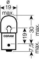 Лампа OSRAM 12V 10W BA15S
