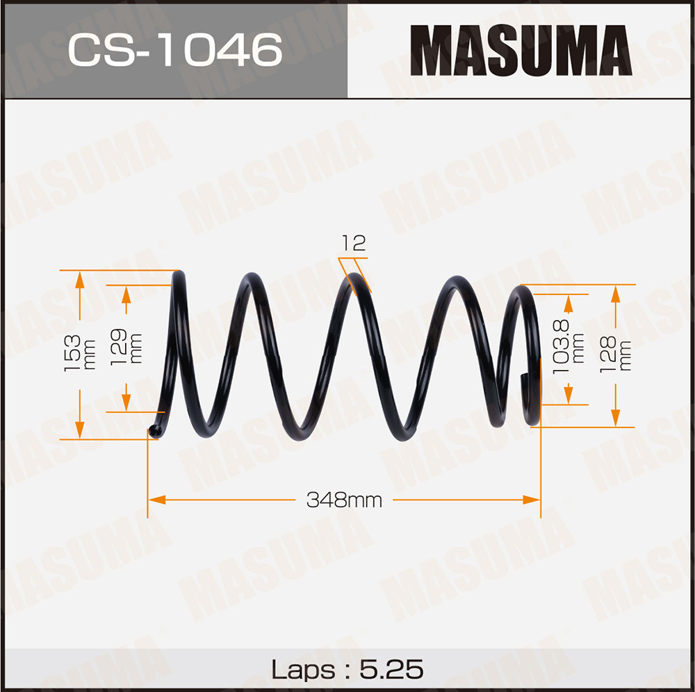 Пружина подвески Toyota VITZ/SCP13, NCP13 передняя Masuma