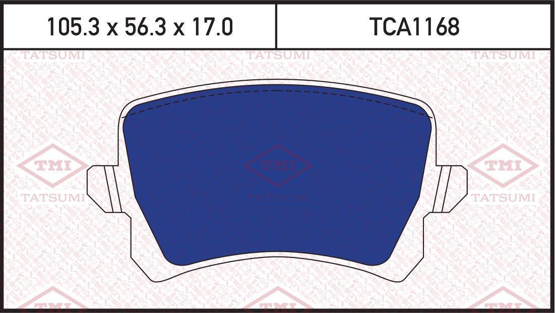 Колодки тормозные VAG Golf V 06-, Passat 05-, Jetta 06- TATSUMI