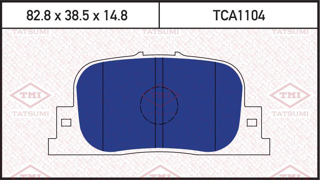 Колодки тормозные TATSUMI LEXUS GS 05->