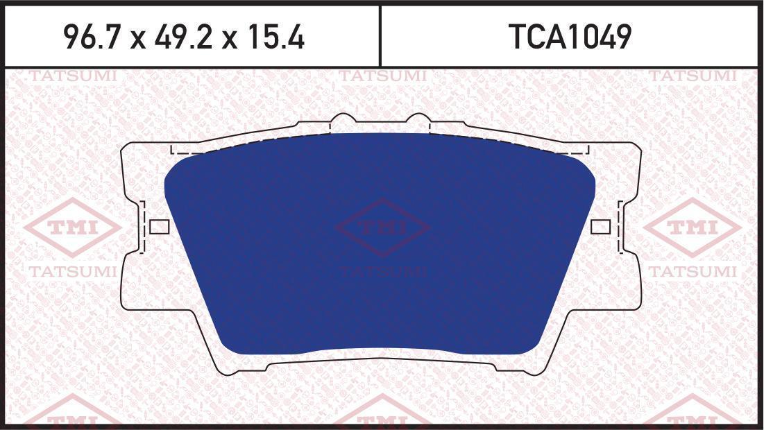 Колодки тормозные Toyota Camry (V40, V50) 06-, 11-, RAV 4 05-; Lexus ES 06- задние TATSUMI