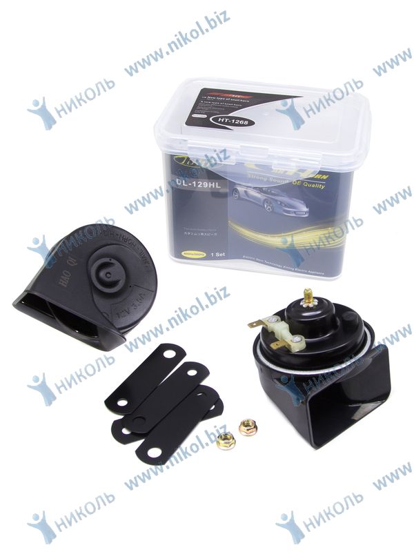 Сигнал звуковой ракушка 2 тона 12V, 410/510Hz HT-1268